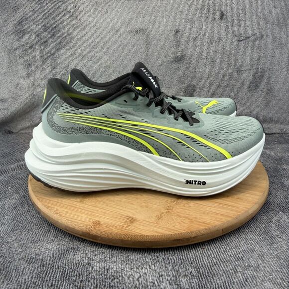 Puma MAGMAX Nitro Shoes Mens Size 10.5 Gray Mesh Running Sneakers 310888-06
